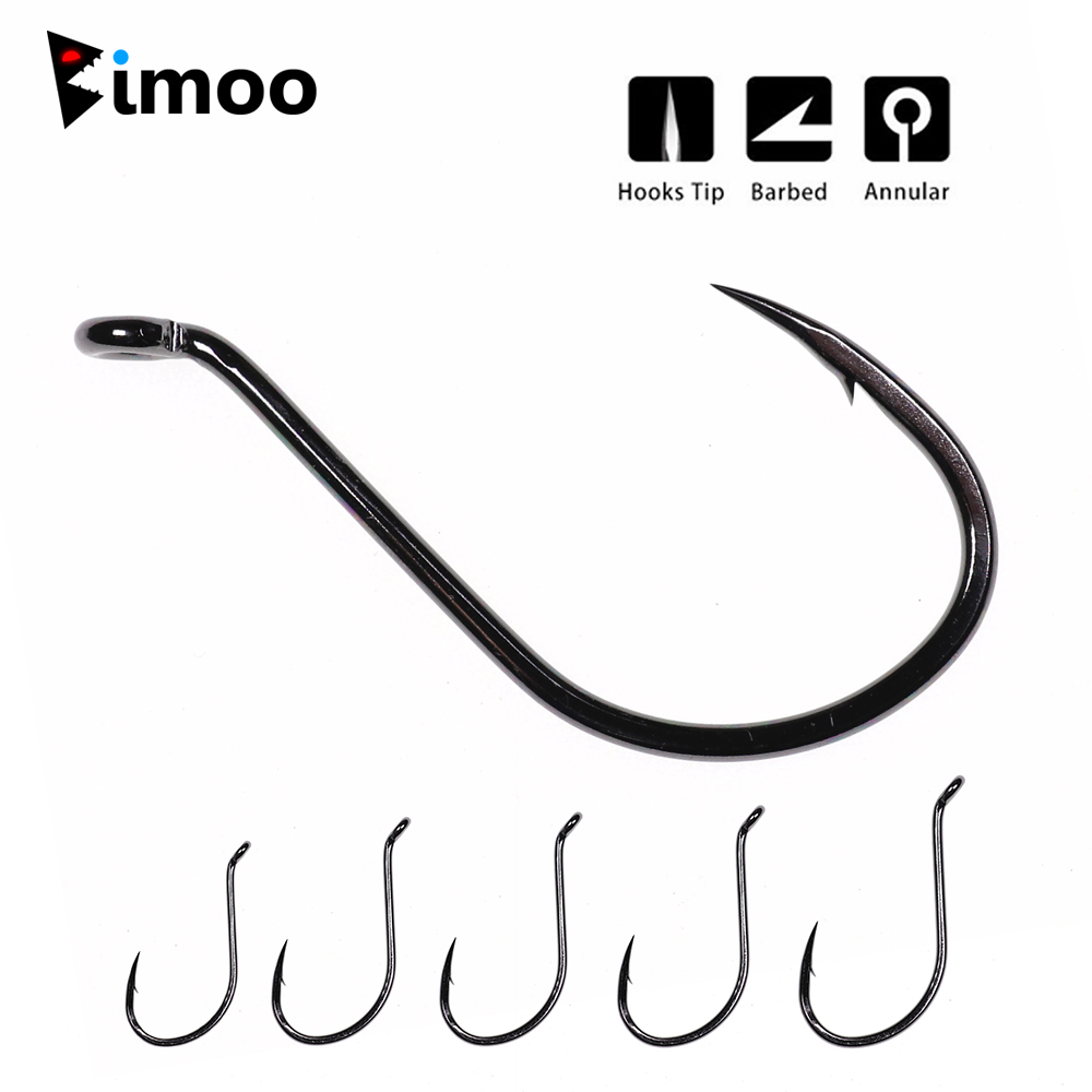 Fishing Hook Offset - Bimoo 20 pezzi Offset gancio a