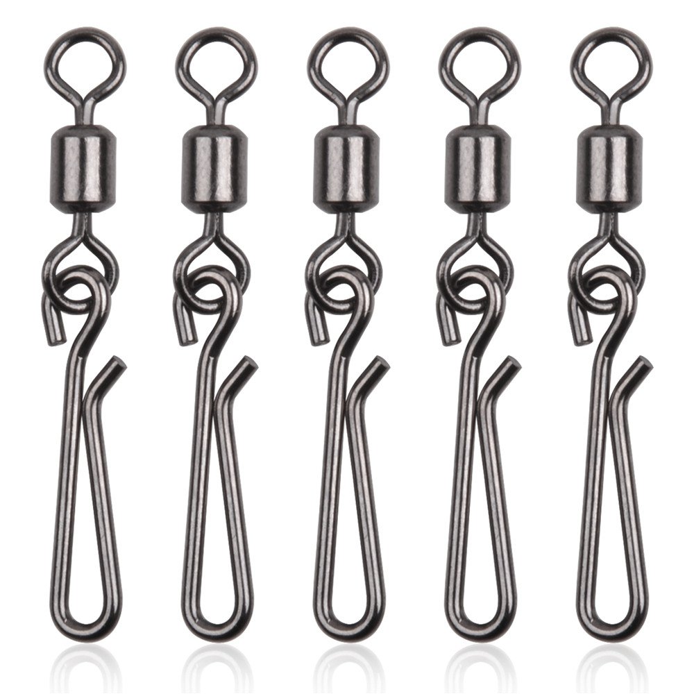 Fishing Hook Stainless Steel - Girelle e moschettoni da 30 pezzi