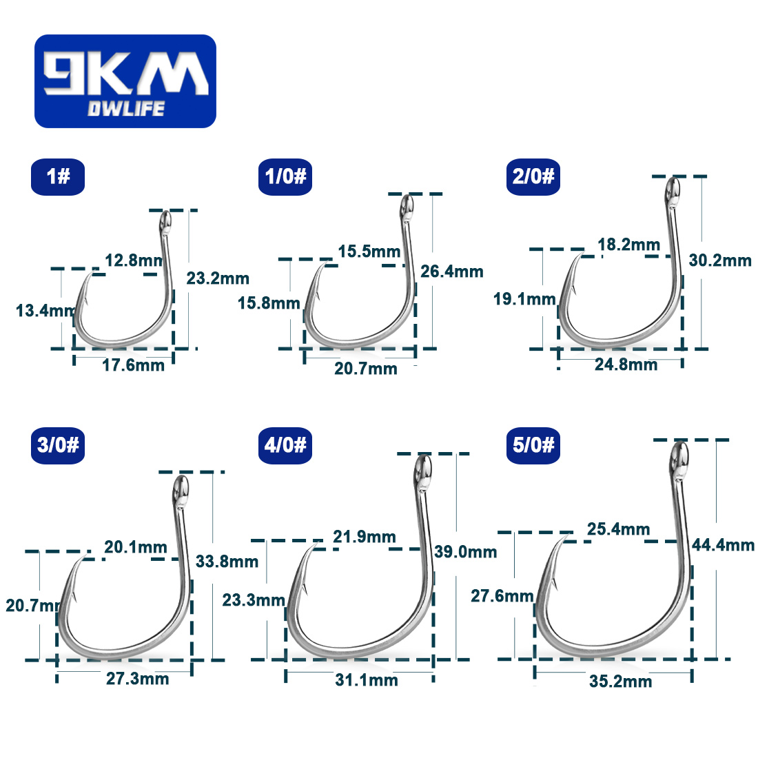 9KM Ami da pesca Acqua salata  - Fishing Hook Offset recensione e prezzo