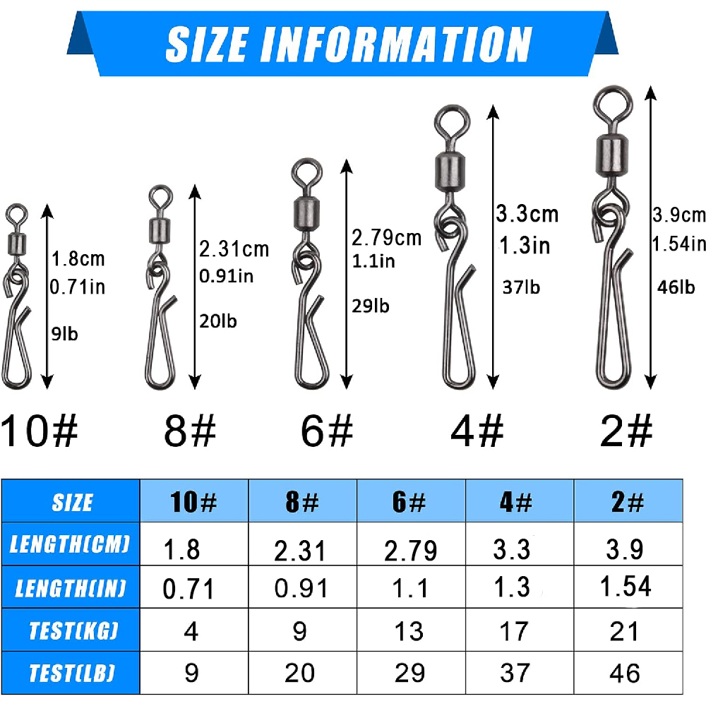 Girelle e moschettoni da 30 pe - Fishing Hook Stainless Steel recensione e prezzo