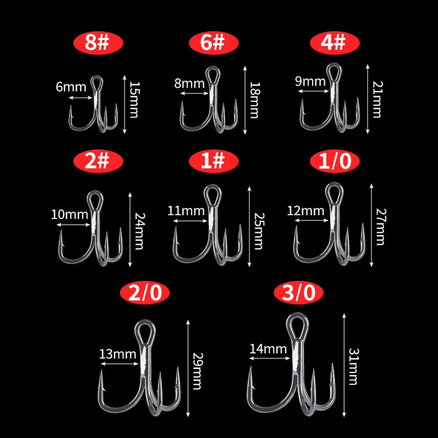 Amo da pesca triplo 6X Forte a - Fishing Hook Offset recensione e prezzo